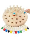 Wooden Memory Chess Matching Game — Family Board Games for Kids and Adults, Designed to Enhance Concentration and Memory Skills. Suitable as a Teaching aid for Early Childhood Education