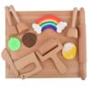 Wooden Modeling Dough & Sculpting Tools Set for Kids Ages 3+