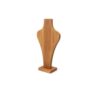 Wooden Necklace Display Bust Stand for Jewelry Countertop Display, walnut S
