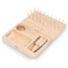 Wooden Pegboard for Finger Dexterity, 36-Hole Wooden Hand Therapy Peg Board with Finger Exercise Tools, Occupational Therapy Toys for Adults to Improve Fine Motor Skills and Hand-Eye Coordination