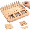 Wooden Peg board for Occupational Therapy with 3 Sizes of Pegs and Holes, Wood Pegboard for Finger Dexterity, Hands Therapy Peg Board to Improve Finger Motor Skills and Hand-Eye Coordination, 36 Holes