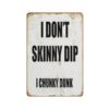 Wooden Puzzle 1000 Piece I Don't Skinny DIP, Chunky DunkVintage Look Christmas Floral, Home Wall Decoration Club Bar Garage Cafe Farmhouse Decor