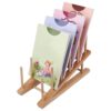 Wooden Puzzle Rack - Five Slot Display Stand Kids Puzzle Storage
