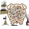 Wooden Puzzles | 135 Piece Cat & Dog Silhouette Learning Board Game