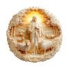 Wooden Puzzles for Adults - Challenging Jesus and the Sheep Adult Puzzle, Unique Animal Shaped Wooden Jigsaw Puzzles for Adults, Creative Gifts Family Games 8.4 * 8.4in 96pcs