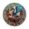 Wooden Puzzles for Adults,Dragon Library Puzzle Gift,11.4 * 11.4in 200pcs