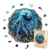 Wooden Puzzles for Adults, Mystic Tentacles Wooden Jigsaw Puzzle, Wood Puzzles Adult, Unique Shaped Octopus Puzzle for Adults, Fun Gifts & Home Decor (M-11.4 * 11.4in - 200 pcs)