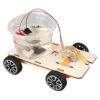 Wooden Salt WatersEngine Car Model Salt Waters Powered Vehicle Set for Creative Students Educational Activity Wooden Car Powered by Waters