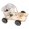 Wooden Salt Waters Powered Car Handcraft Science Model Set for Educational Physics Class Learning Experiment Toy Salt Waters Power Car Model