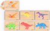 Wooden Toddler Puzzle for Kids 1-3, Montessori Dinosaur Toys for Boys Girls Ages 2-4, Preschool Educational Toy—Learning Animal & Number, 6 Pack Wood Jigsaw Puzzles for 2 Year Old