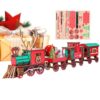 Wooden Train Set, DIY Christmas Train 3D Wooden Puzzle Handmade Traïn Model