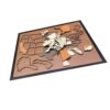 Wooden US Map Puzzle Educational Geography Learning Home Wall Decor Travel Souvenir 12x10 Inch