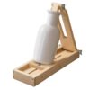 Wooden Vase Painting Stand - 360 Degree Rotating Desktop Display Easel
