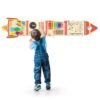 Wooden Wall Busy Board for Toddlers 1-3, Montessori Sensory Wall Panel