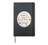 Woodland Animals Forest Inclusion Nature Kindness Message Hardcover Journal, Black