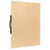 Wood Portable Easel, 8K, 17.7 x 11.8 in / 45 x 30 cm Hollow Sketch Board with Handle, Desktop Art Easel for Painting, Light Brown Easel Drawing Board for Artists, Adults