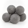 Wool Dryer Ball, Reusable Gray Laundry Sphere for Clothes, 3.1 Inch (1 PC)