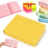 WOPZXXR Upgrade Thickened Color Brick Notebook, 720 Pages Thick Journal for Writing, A5 Hardcover Leather Journal Notebook with 80Gsm Bleedproof Paper for Women Men Work & Note Taking (Yellow, A5)
