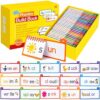 Word Family Build Book 36Pcs Read & Rhyme Flip Books, Sight Words Flash Cards Kindergarten, Phonics Flash Cards for Kids Classroom Homeschool Preschool Learning Activity