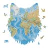 World Map Wooden Jigsaw Puzzles for Adults