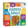 World of Eric Carle: Animal Bingo Game – Wooden Toddler Bingo Set Featuring Brown Bear – Learn Animal Sounds, Movements, Colors & Matching – Preschool Game for Ages 2+