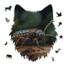 Worm on A Stick Puzzles for Adults, 175 Pieces, Wolf Shape