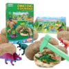Wow in the World Dino DIG & Diorama | 10 Dig-Out Plaster Dinosaur Eggs, Prehistoric DIY Diorama, Companion Audio Content, Bonus Reusable Science Tool, STEM Toy for Kids 4+ by Thames & Kosmos