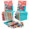 Wrapped Wax Crayons (24 Packs, 12 Colors, 288pc) Individually Packaged Boxes- ASTM Safety Tested for Kids, Teachers, Restaurants, Preschool Arts & Crafts, Bulk School Classroom Art Supplies