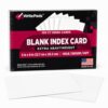 WritePads Heavyweight 5x8 Index Cards, 100 Sheets Extra Thick 14pt / 290gsm Lined Flashcards, Wide Ruled Note Cards with Blank Backs for School, Office & Home, Made in USA