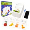 Write & Wipe Activity Cards for Kids, Reusable Tracing Flash Cards, Preschool Handwriting Practice Set, Letter Number Math Learning Activities Ages 3-6 (Letter Tracing)