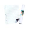 Writing Board Sheet, 22 X 28 Inch Wipe Lined Board with Red Margin, 2 Pack for Homeschool Lessons and Daily Planning Math Practice Flexible Whiteboard Sheet Lined Writing