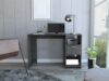 Writing Computer Desk, Laptop Desk for Bedroom,One Drawer, Two Shelves