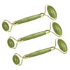 WRITWAA 3pcs Face Massage Roller: Polished Jade Massager - Dual Head Eye Roller - 360° Massager for Facial Care, Under Eye Puffiness and Dark Circles