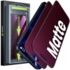 WSKEN for iPhone 17 Pro Max Matte Privacy Screen Protector - Purple Gradient Anti Blue Light Eye Protection [Auto-Dust Removal] Shatterproof Tempered Glass Screen Protector 17 Pro Max, 2 Pack