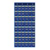 Wswqop Classroom Pocket Chart Cellphone Organizer Calculators Holder Door Hanging Nonwoven Material Suitable for Classroom Storage Office Accessories Home Ti, Blue 48 Pockets