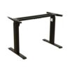 Wswqop Electric Adjustable Desk Frame Standing Desk Base Desk Structure Lift Frame with Telescopic Crossbeam Suitable for Home Office Study workspace, Black, 580MM Long Foot