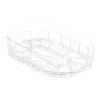 Wswqop Rotating Spice Storage Rack Turntable Refrigerator Organizer Rectangular Fridge Organizer Storage Tray Smooth Access PP Material Suitable for Kitchen, Clear