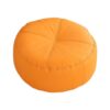 Wswqop Sofa Cushion Chair Pillow Floor Cushion Floor Pillow with Sturdy PU Leather Exterior and Particle Filling Suitable for Home Living Room, Orange
