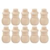 Wsymxuo 10pcs Unfinished Wooden Doll Body Christmas Man Snowman Body, 30x16x53mm