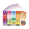 Wsymxuo 20 Pieces Alphabet Labels Multicolor for Notebook Office Textbook