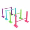 Wsymxuo Crawl Tunnel Set Kids Hurdle Set Adjustable Height Folding Agility Hurdles for Young Children, Outdoor, Playroom, Adjustable Hurdles Set of 4