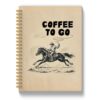 Wuip Coffee Western Cowboy Gifts Journal Notebook 5.5X8.3