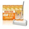WulaWindy Lint Roller with Extendable Handle, 5 Rollers, 450 Sheets