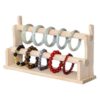 Wultek 2 Layer Wooden Bracelet Holder Bracelet Display Stand Jewelry
