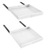 Wultek 2 Pack Pull Out Cabinet Organizer Expandable (12-20in) White