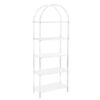 Wultek 5-Tier Acrylic Arched Bookshelf 11.81x23.62x65.35in Corner Display