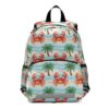 Wusikd Crabs Kids Backpacks for Girls Boys Bookbag Daypack Chest Strap School Bags for Preschool Students