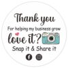 WUZYOU Shop Small Love It Snap and Share Retro Camera Stickers, Photography Thank You Stickers, Small Business Online Retailers Mailbox Paster for Packages 1.5" L x 1.5" H 400 PCS