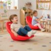 WYVFBEK 2 Pack Scoop Rocker Chair, Classroom Floor Seating Floor Rocker