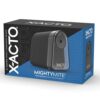 X-ACTO Pencil Sharpener, Mighty Mite Electric Sharpener, With Pencil Saver®, SafeStart® Motor, Black - Classroom, School, Teacher Supplies
